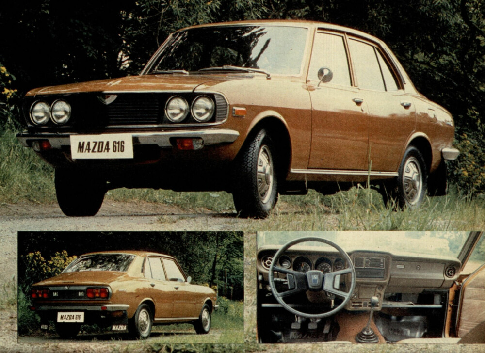 <b>616:</b> Mazda 616 anno 1976. Den ble erstattet av 626 i 1972.
