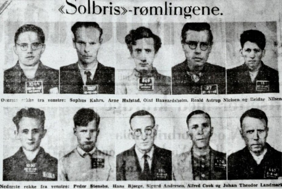 RØMTE MED SOLBRIS; De ti NS-medlemmene som stakk av fra Norge.
