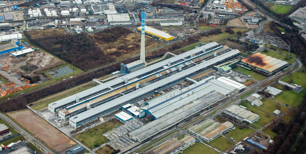 <b>STENGT NED:</b> Trimet-fabrikken i Essen er en av de største strømslukerne i Tyskland. Fabrikken måtte stenge ned som følge av ubalanse i strømmarkedet.