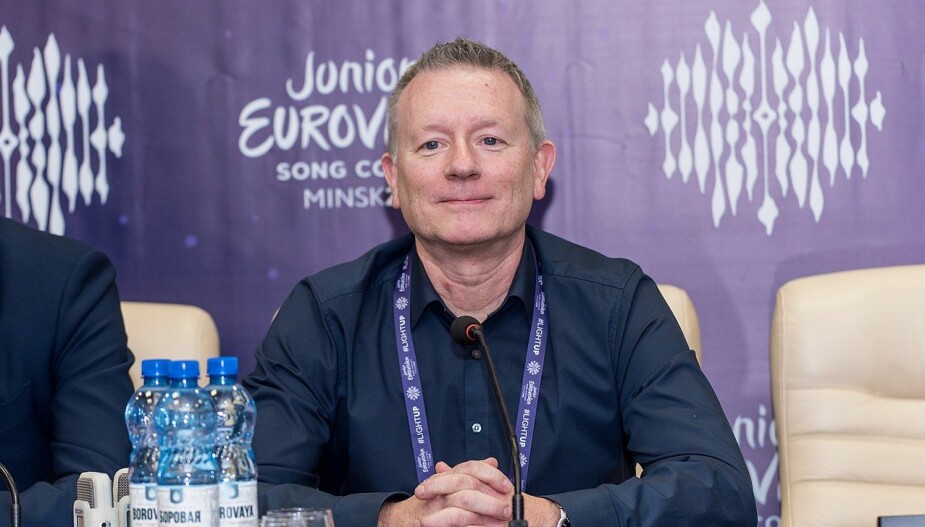 TAKE ME AWAY: Jon Ola Sand er ikke lenger sjef for Eurovision-finalen. Her avbildet i 2018.