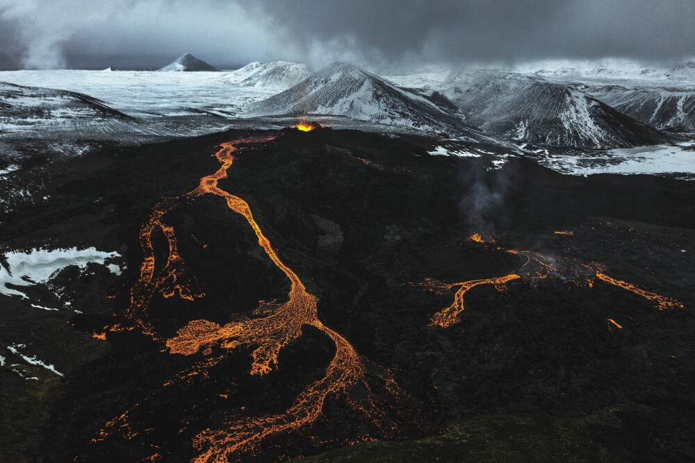 <b>MEKTIG SKUESPILL:</b> Selv om vulkanutbrudd langt fra er sjeldent på Island, fengsler naturens skuespill hver eneste gang.