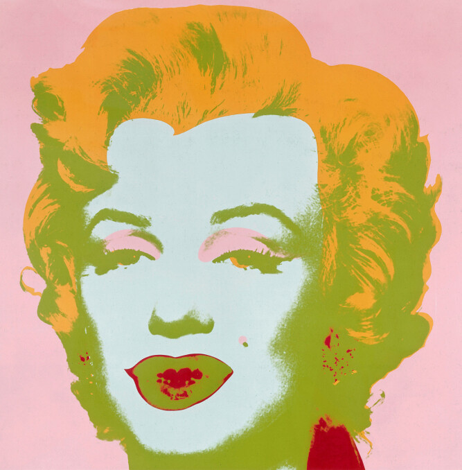 <b>POPKUNST:</b> Kunstneren Andy Warhols bruk av Marilyns ansikt har bidratt til den popkulturelle legendestatusen. 