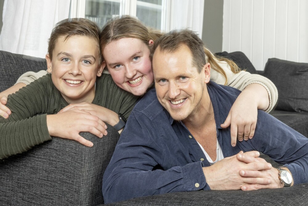 TO BARN: Per Gunvald har to barn fra før som har tatt godt i mot den nye kjæresten hans, Karianne.