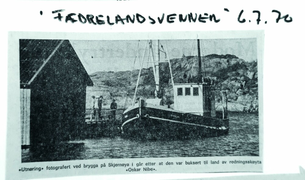<b>FORVEKSLET:</b> Norsk UD forsøkte å forklare radiomeldingen fra Sovjet med de to sjøfolkene som havnet på fylla og forlot denne knøttlille fraktebåten − fem måneder før «O. Larsen»-forliset.