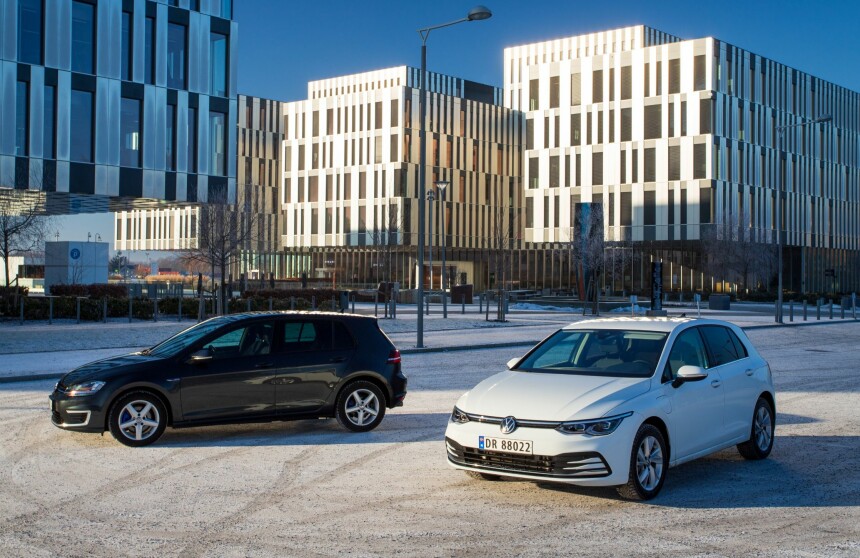 Golf-slaget: Ny mot gammel Golf-hybrid