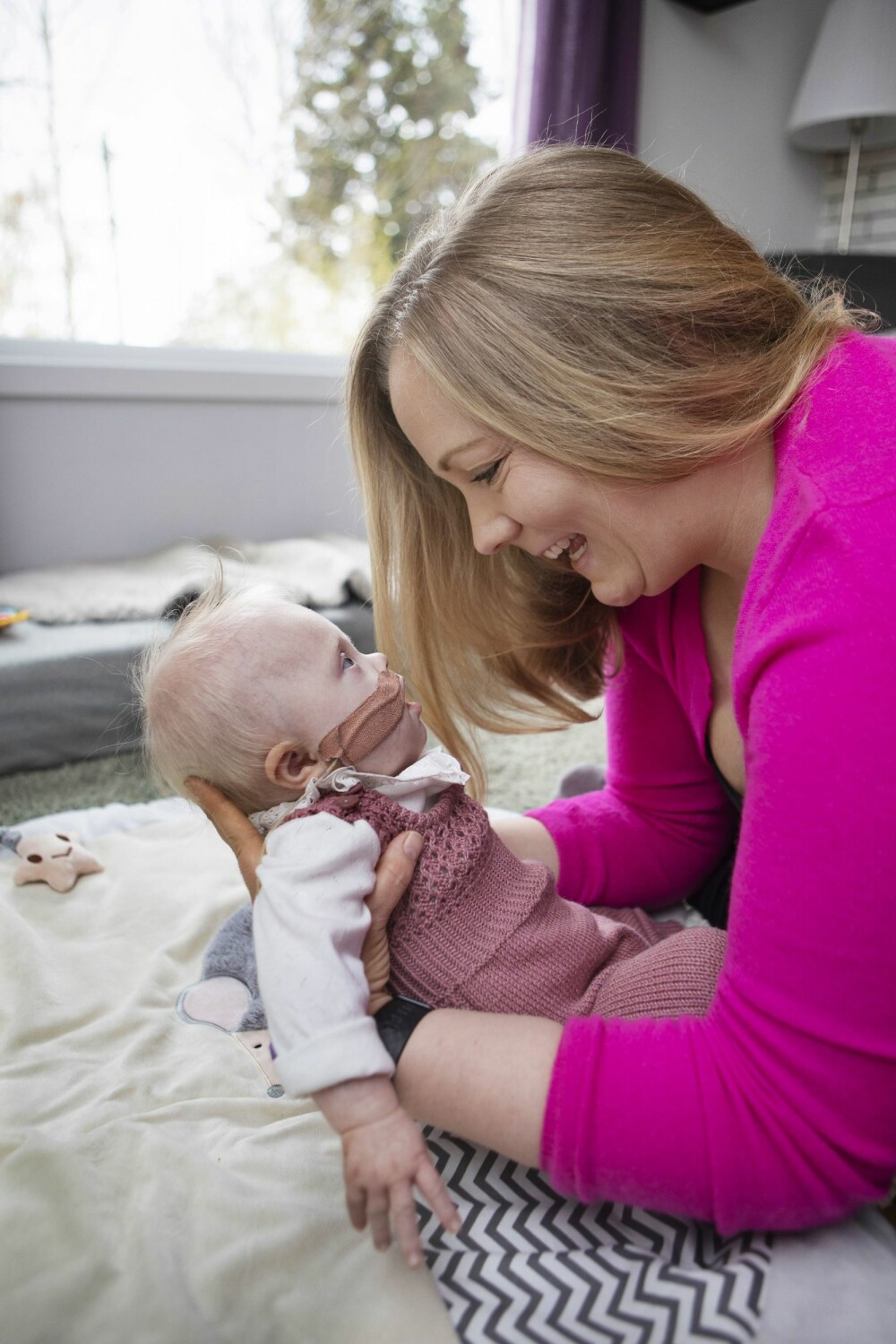 <b>STELL OG KOS:</b> Hverdagen som mamma til en baby med Downs er omtrent som hverdagen til andre nybakte foreldre, sier mamma Ida.