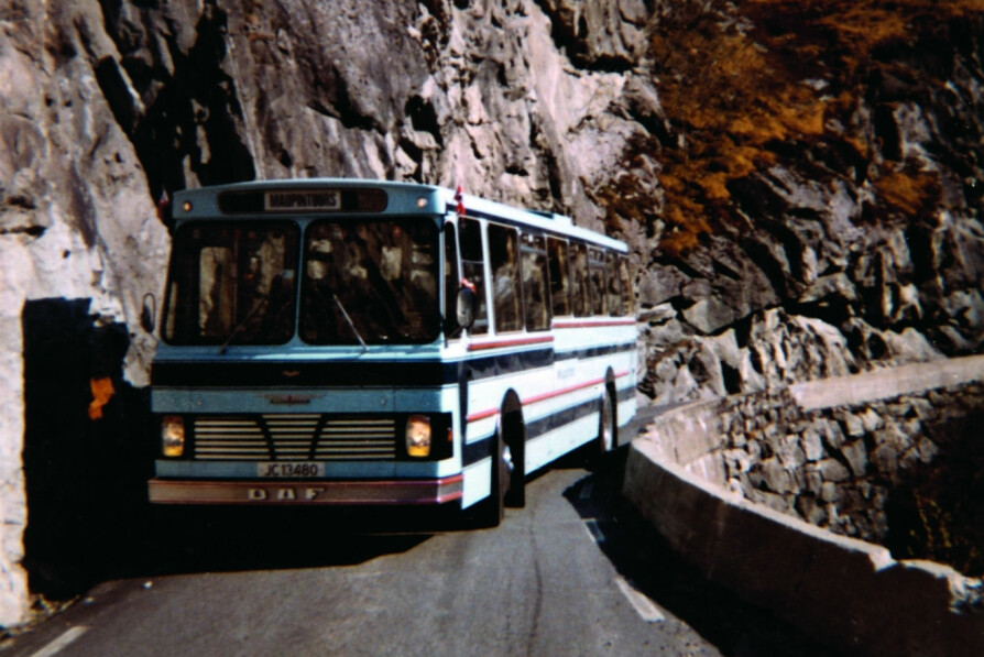 <b>TRANGT:</b> Å kjøre buss i Måbødalen på 70-tallet var krevende.