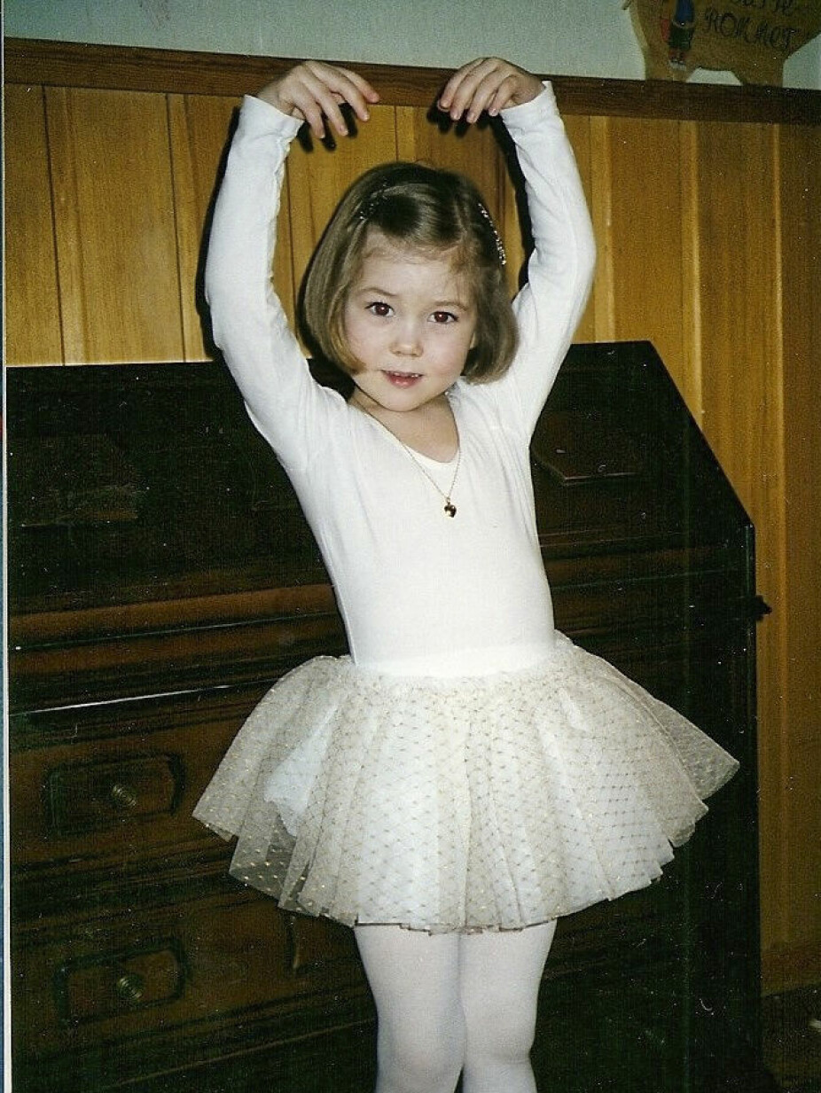 <b>YNDIG:</b> Som liten drømte Astrid om å bli danser, men viljen var større enn talentet. 