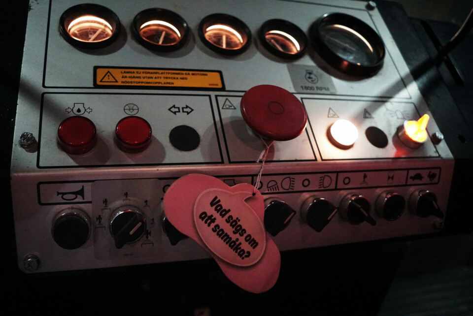 VELBRUKT: Betjeningspanelet i velbrukt veivals.