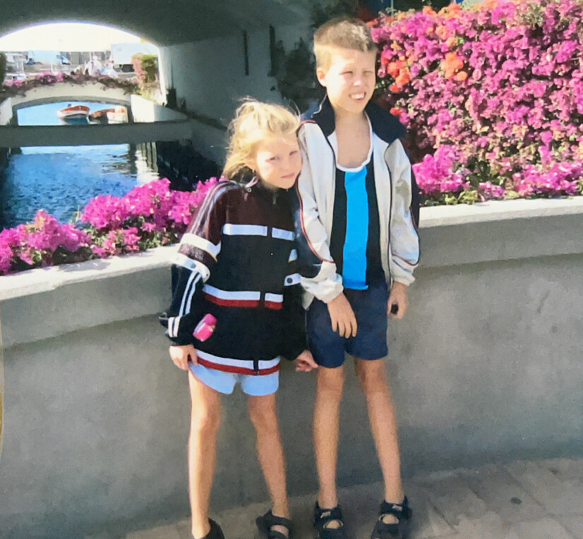 SOMMERMINNE: René er 10 år gammel, og på ferietur til Gran Canaria sammen med Serina og foreldrene.