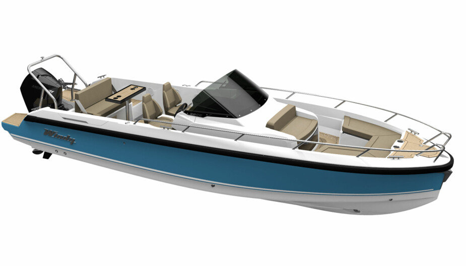 KLASSISK: En slank båt med dyp v-bunn er typisk for Windy.
