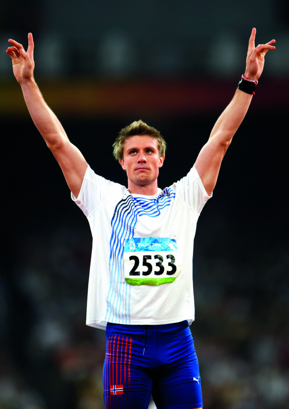 <b>REKORDKAST OG GULL:</b> An­dre­as Thorkhildsens tok OL-gull i spyd i Beijing-OL i 2008 e.tter en spennende duell mot finske Tero Pitkämäki