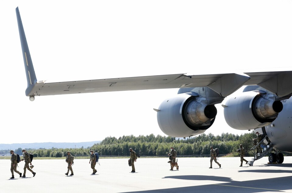 I NORGE: Soldater fra Forsvarets Spesialkommando ankom i slutten av juni Gardermoen militære flystasjon fra Afghanistan i et C-17 Globemaster transportfly. Dette var de siste soldatene fra de norske spesialstyrkene som kom hjem. Nå er det bare sanitetspersonell i Kabul tilbake av det norske bidraget.