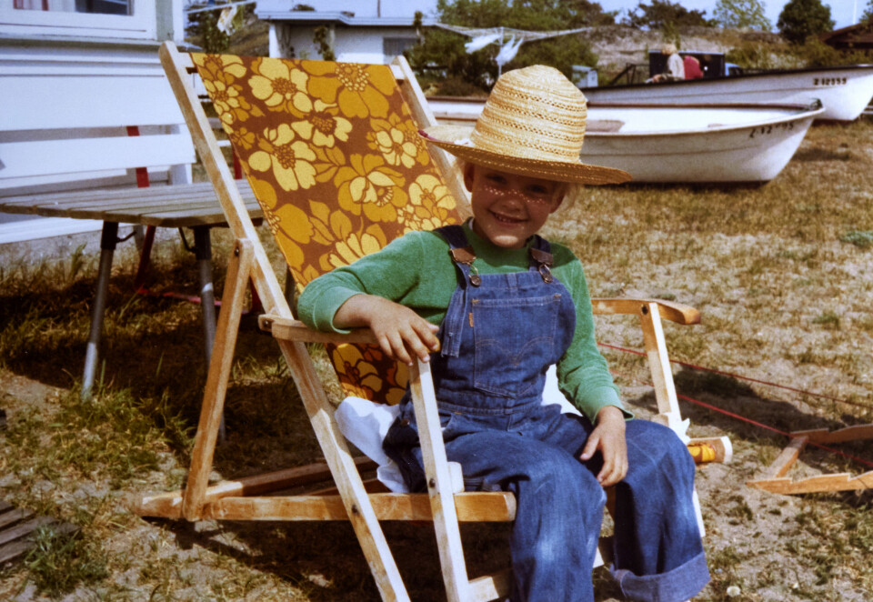 MIDTPUNKTET: Denne skøyeren har elsket å få andre til å le helt siden hun var knøttliten. Her omtrent seks år.