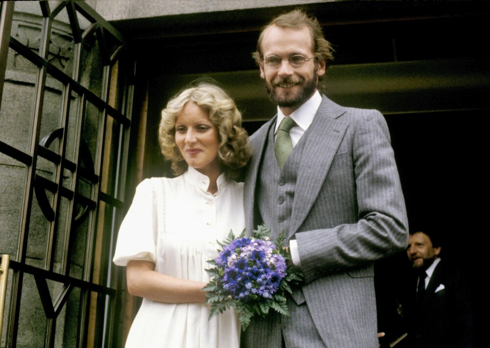 <b>BRYLLUP:</b> Ole Paus giftet seg med Anne Karine Strøm, moren til sønnen Marcus Paus, 12. mai 1979.