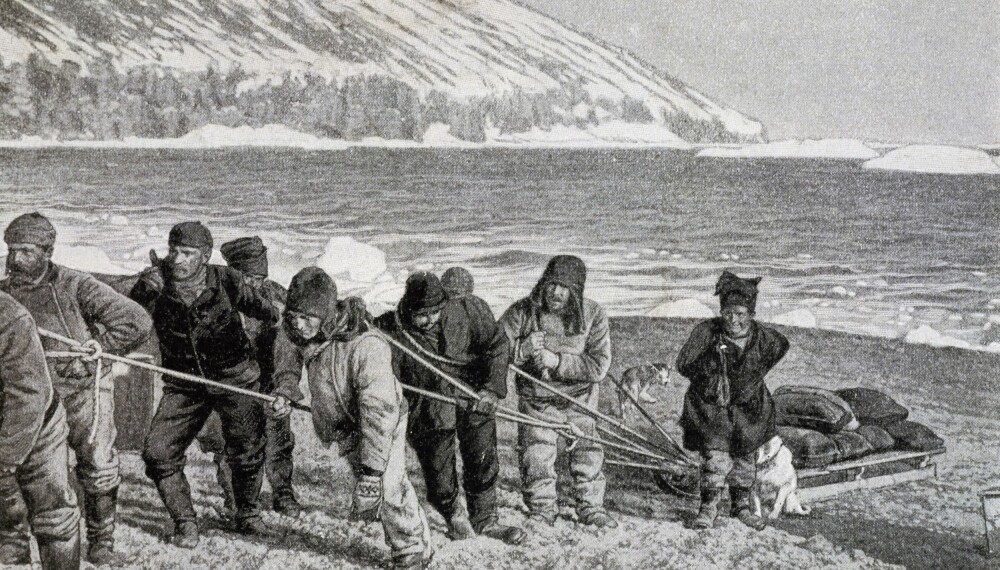 UNNVÆRLIG: Samen Per Savio (t.h.) ble plukket ut av eventyrer og oppdager Carsten Egeberg Borchgrevink til den første overvintringen i Antarktis. Han returnerte som helt, men tragedier i kø overtok for suksessen.