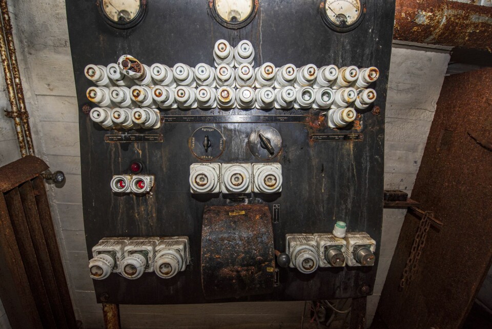 SIKRINGENE: Sikringsanlegget ser nesten ut som om det er klart til tjeneste.