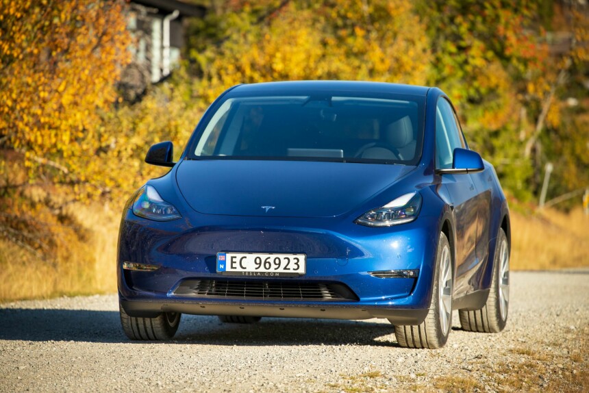 TESLA MODEL Y: SUV-modellen ligger an til å bli Norges mest solgte bil i 2022.