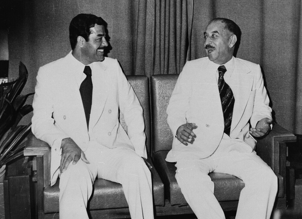 <b>NESTLEDEREN:</b> President Ahmad Hasan al-Bakr gjorde Saddam Hussein til vise­president og nestleder for landets viktigste maktorgan, Revolusjons­rådet. Det tok ikke lang tid før all makt lå i Saddams hender. 
