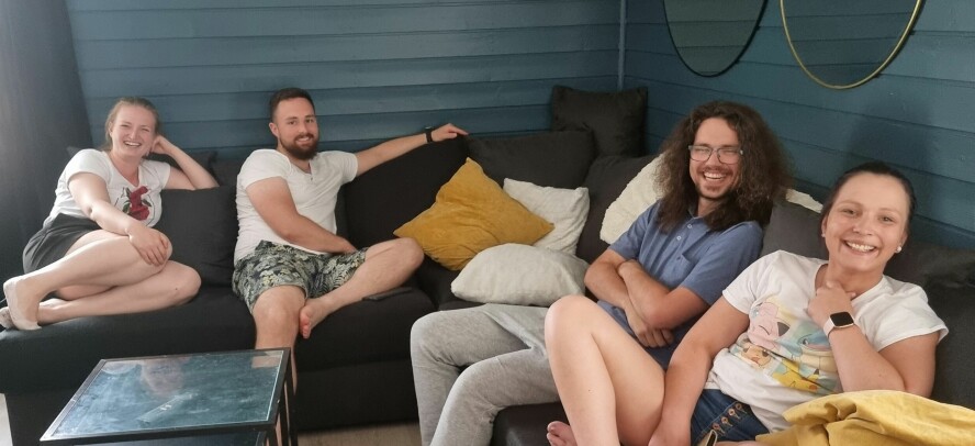 BARNA: Det var viktig for Kirsti å stifte egen familie. Her er hennes fire barn Lise, Knut Martin, Per Ola og Stine Birgitte. Knut Martin var med under hele rettssaken.