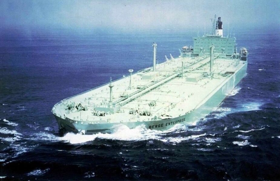 <b>ULTRA LARGE CRUDE CARRIER:</b> "Berge Enterprise" ble sjøsatt i 1981 og seilte på verdenshavene med olje frem til det ble tatt ut av drift og bygd om til et FPSO-skip i Mexico­golfen.