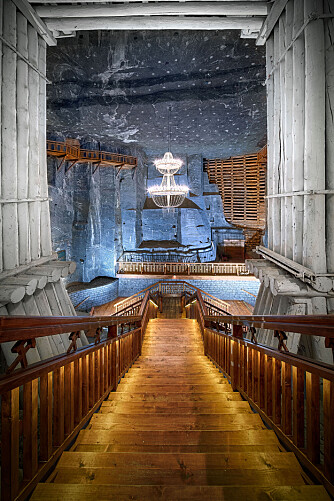 <b>LUFTIG:</b> Michalowice-rommet er blant de største rommene i saltgruven.