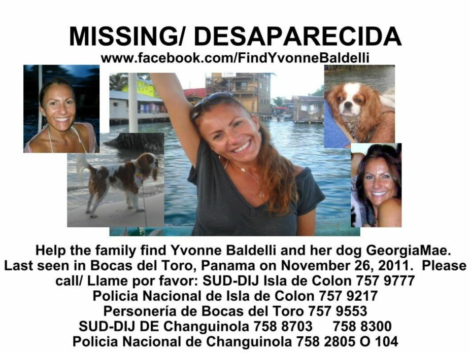 <b>FORTVILET FAMILIE:</b> Familie og venner lagde savnet-plakater av Yvonne med håp om at hun bare hadde reist bort. 