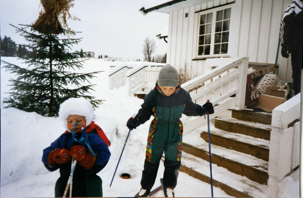 SKIGLEDE: Siden Maren var en liten jente pleide hun å stå på ski med familien. Lite visste hun da at dette skulle bli yrket hennes i fremtiden.