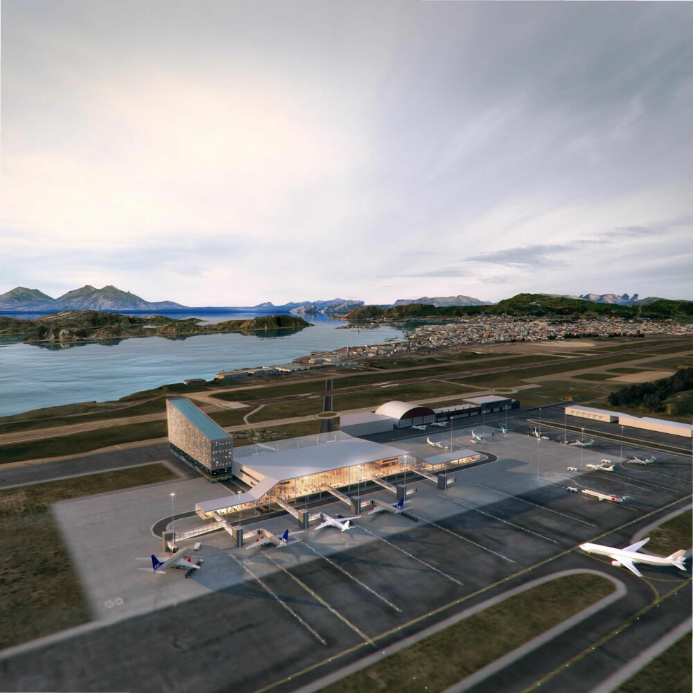 <b>STØRRE BY:</b> Slik ser planene ut for det nye flyplassprosjektet som har fått en kostnadsramme på 5,6 milliarder kroner.