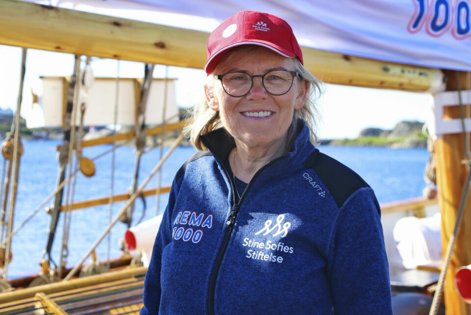 MYE GLEDE: Ada bestemte seg tidlig for å få tilbake latter og liv i livet sitt. Her er hun på båttur i Stavern.