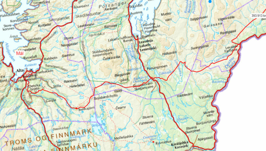 SLUTT; Alta er deres siste destinasjon. På TV 2 Serien "Mina og meg går Finnmarksvidda på tvers" kan du se om dem kom frem.