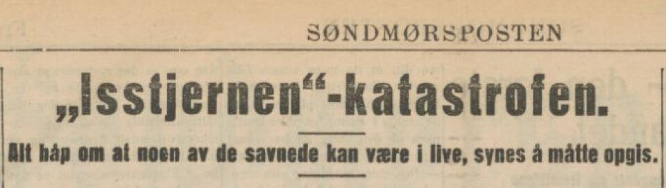 HÅPET UTE: Saken preget nyhetsbildet i romjula 1924, og preget de pårørende resten av livet.