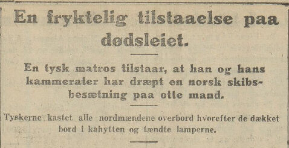 GRUSOM TEORI: Denne historien gikk landet rundt i avisene tre år etter at mennene på Isstjernen forsvant.