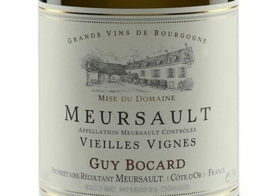 GODT KJØP: Guy Bocard Meursault Vieilles Vignes 2015.