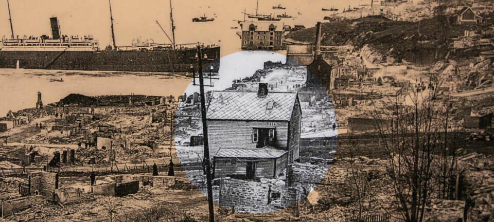 Da røyken la seg, var 850 hus borte. Ett sto igjen