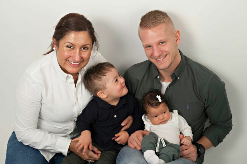 FAMILIE PÅ FIRE: Sebastian er stolt storebror til lillesøster Olivia.