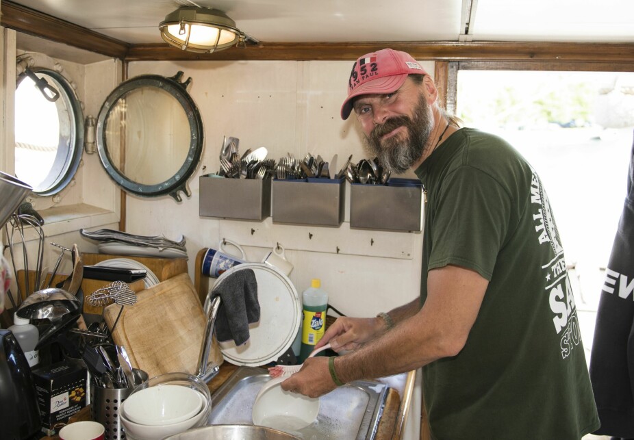 <b>BETROELSER I BYSSA:</b> Kenneth Mesøy fra Moss fortalte sin historie over oppvasken.