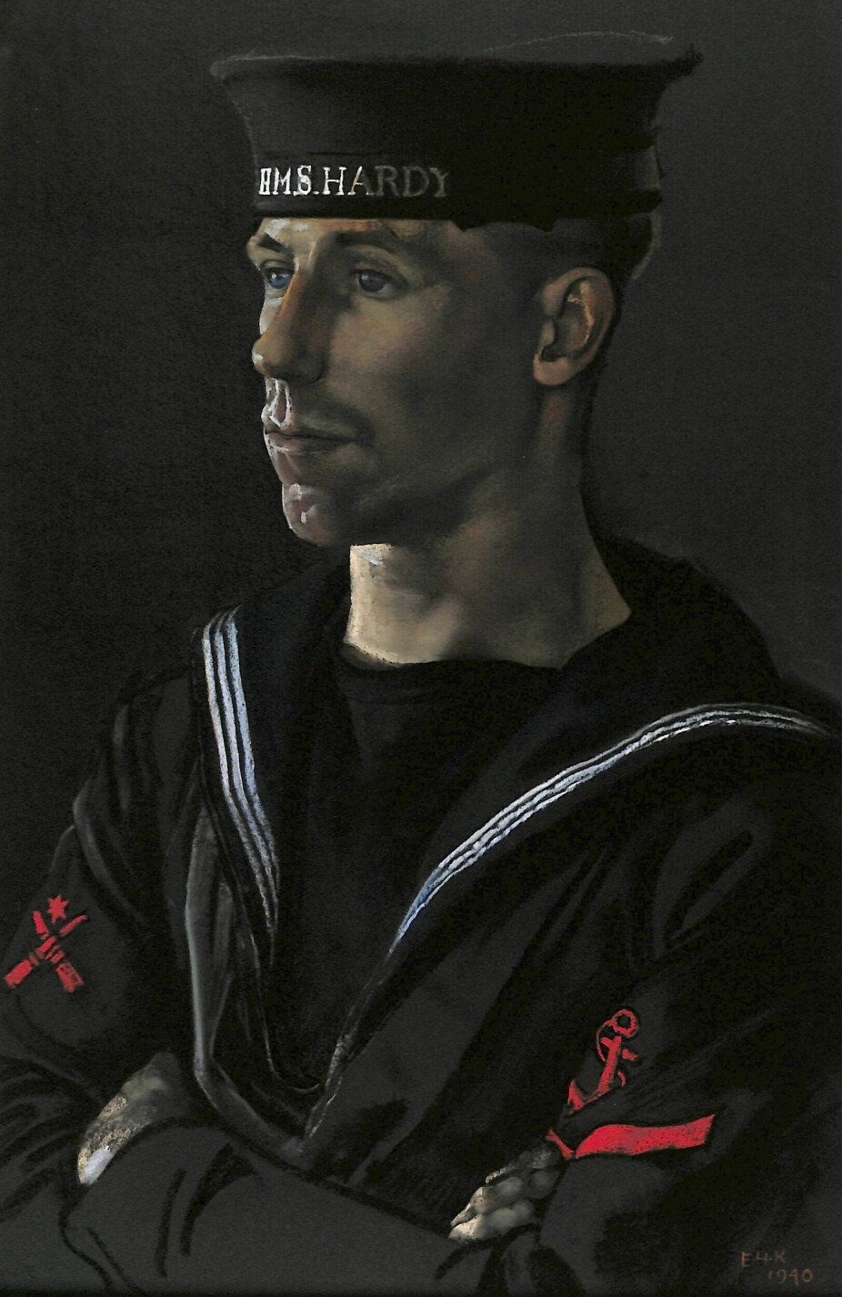 <b>BERØMT:</b> Portrettet av ledende sjømann Dove står igjen som et av de fremste kunst­verkene fra britiske militær­malere.