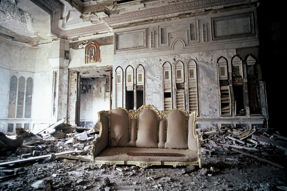 <b>BOMBET:</b> Saddam Hussein la Irak i ruiner, men fikk reist mange palasser til seg og sine nærmeste. Etter hvert ble de ruiner også.