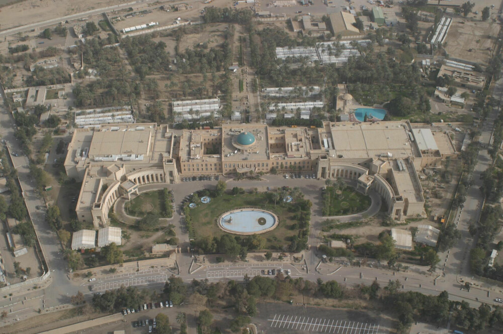 <b>ENORMT:</b> Det gigantiske presidentpalasset i Bagdad.