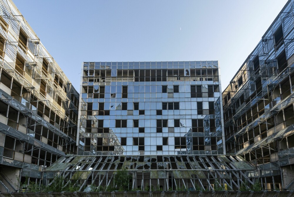 <b>SAMTIDSRUIN:</b> Det forfalne og ufullendte universitetssykehuset utenfor Zagreb står igjen som et symbol på Jugoslavias fall.