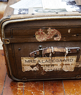 Den gam­le rei­se­kof­fer­ten til Kammas mor Anna. 