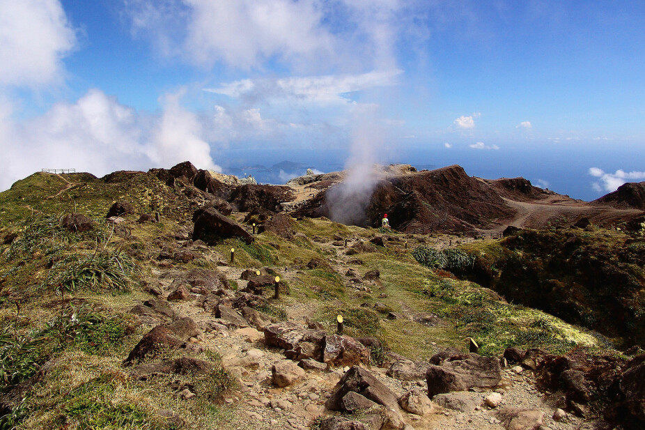 <b>AKTIV:</b> Vulkanen La Grande Soufrière på Guadeloupe. 