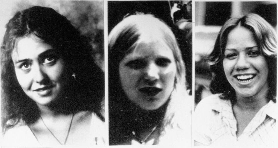 GRUFULLE SKJEBNER: Opptakene av skrikene til 16 år gamle Shirley Ledford (til venstre) fikk tilhørerne til å rømme rettslokalene. Andrea Joy Hall (midten) var 18 år da hun ble bortført, voldtatt flere ganger, deretter slått med ishakke og kvalt. Jacqueline Leah Lamp (høyre) var bare 13 år gammel da hun ble drept. Hun var nære ved å slippe unna.