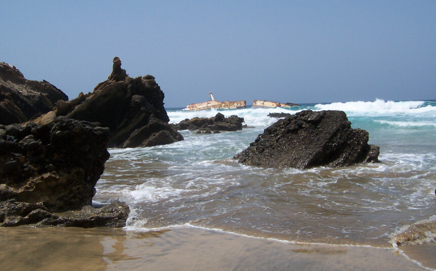 LITE IGJEN: I 2007 var det lite av vraket som var synlig fra land.