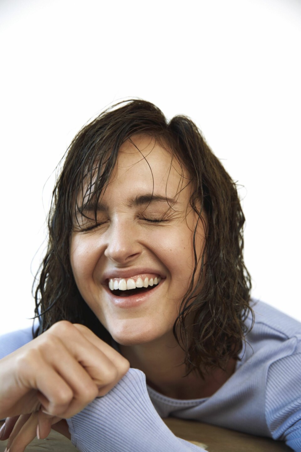 HVERDAGSLYKKE: Renate er aller lykkeligst når hun er helt avslappet, som når hun leker med sønnen sin eller koser seg med en kopp kaffe.