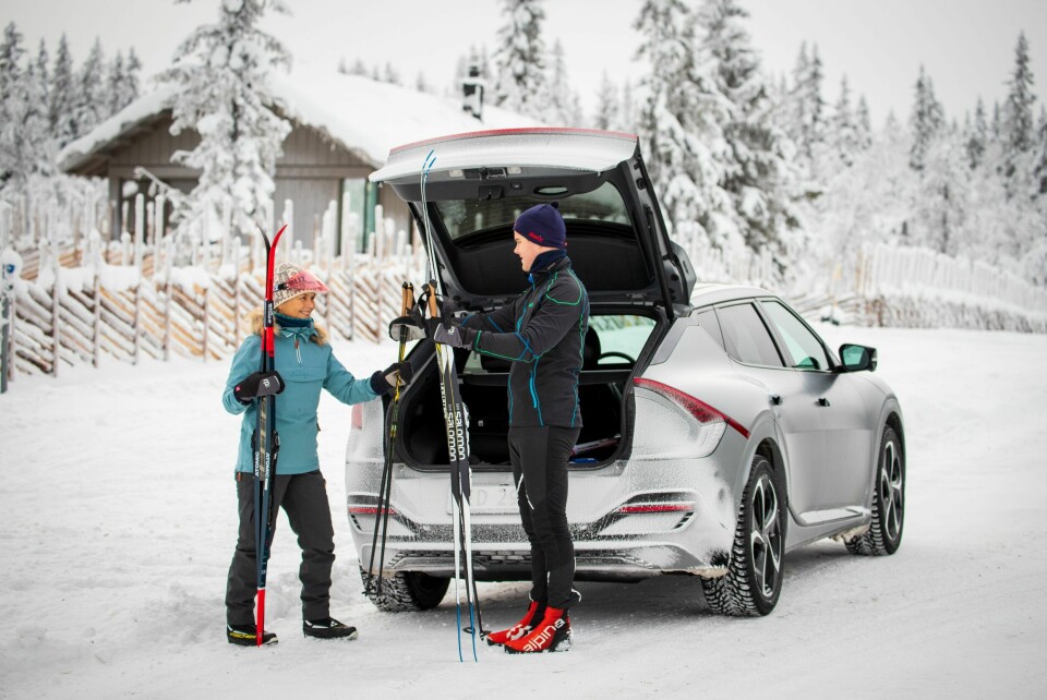 BEST I TEST: Kia EV6 har de mest balanserte egenskapene av våre tre konkurrenter, og selv om ikke alt er helt perfekt, holder det til å få nesa først over målstreken i denne testen.