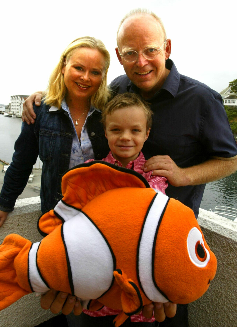 <b>TROND VIGGO:</b> Åtte år gammel var Stinius stemmen til denne fisken i «Oppdrag Nemo», der han spilte mot Trond-Viggo Torgersen og Siw Anita Andersen.