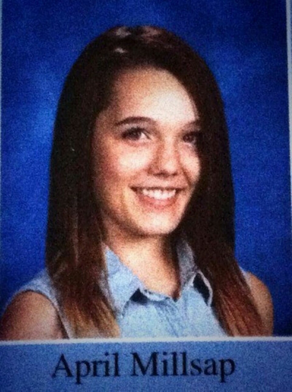 OFFERET: April Millsap (14) var bare på luftetur med familiehunden da en fremmed mann oppsøkte henne på gangstien. En mann som ikke tålte å bli avvist, skulle det viste seg