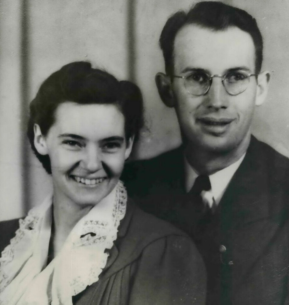 PÅ FISKETUR: Pastor Archie Mitchell mistet sin gravide hustru Elsie (bildet) i eksplosjonen. Mitchell giftet seg senere med Betty Patzke, storesøster til to av barna som døde. Pastor Mitchell forsvant i Vietnam, etter å ha blitt overfalt og bortført av Vietcong.